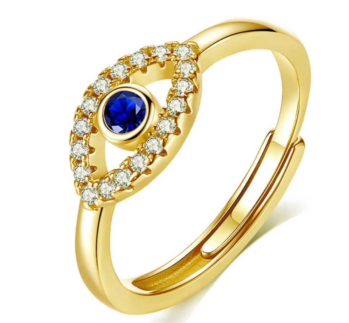 Dainty Evil Eye Ring