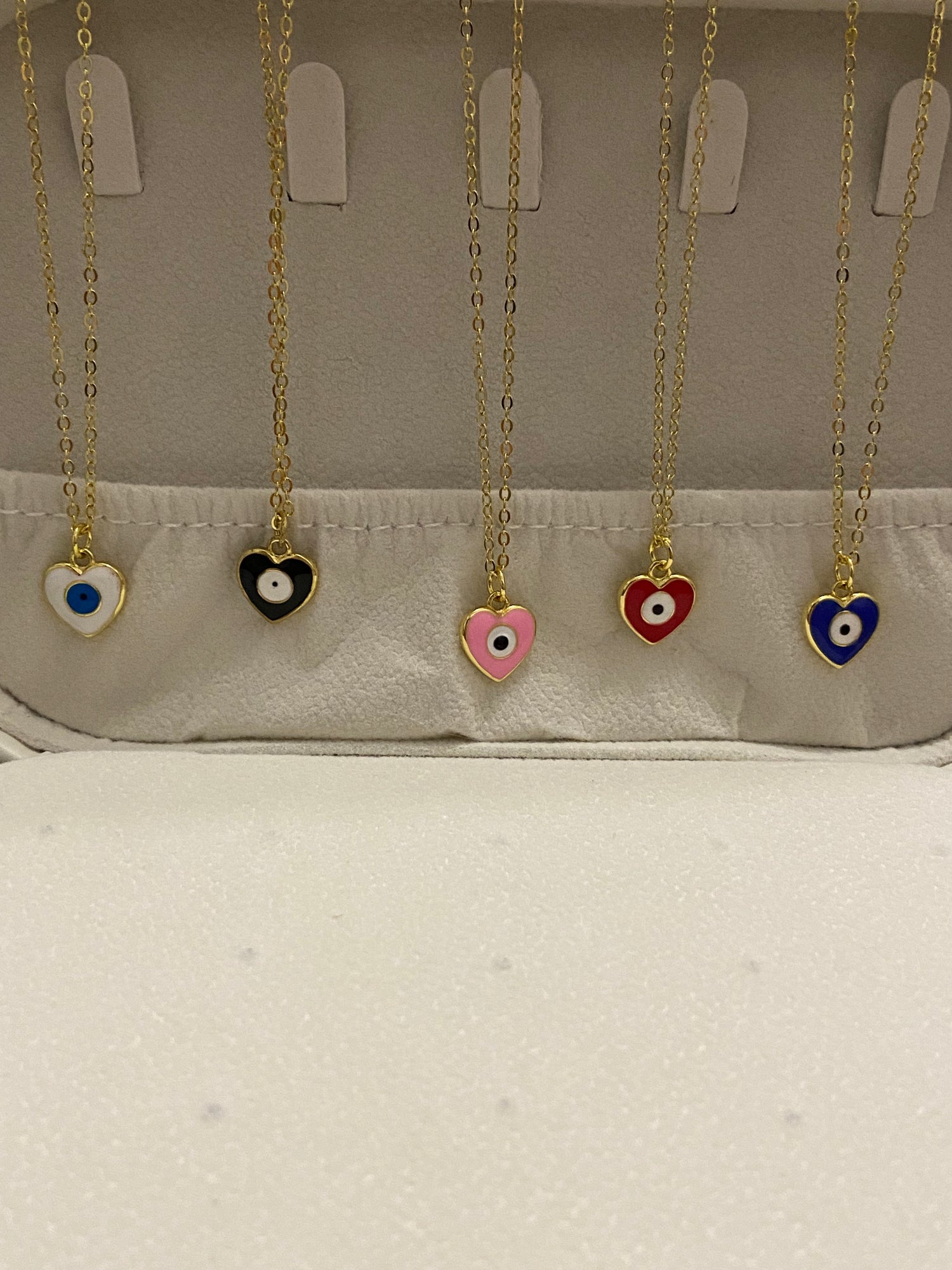 Evil Eye Heart Necklace
