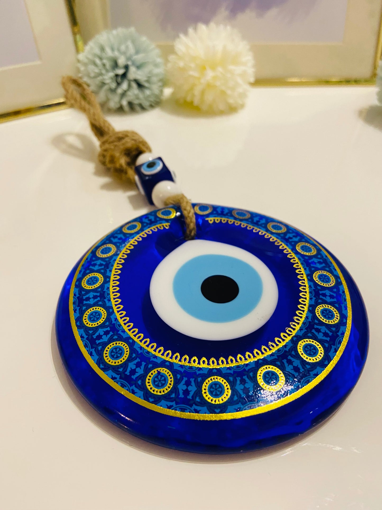 Patterned Evil Eye Wall Charm