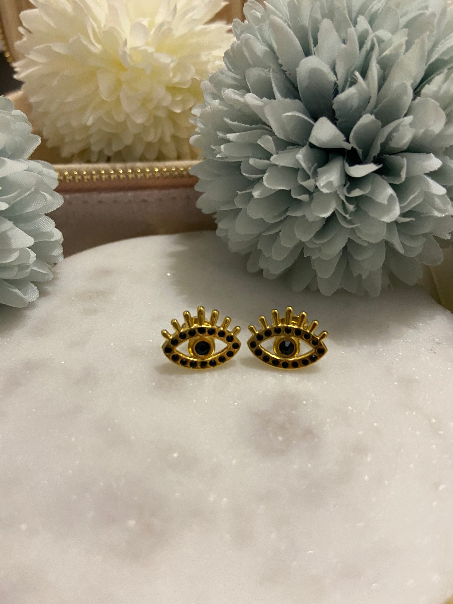 Vintage Evil Eye Earrings