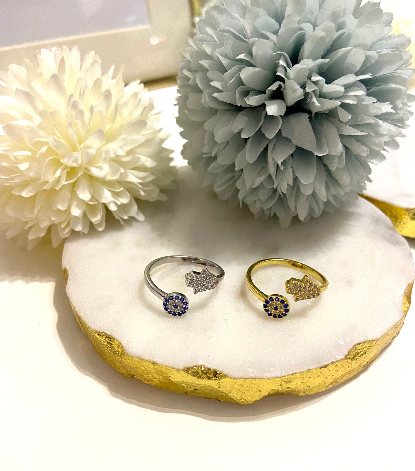 Evil Eye & Hamsa Ring